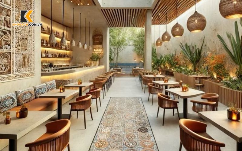 Các loại gạch ốp trang trí quán cà phê phổ biến hiện nay