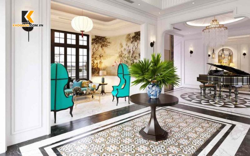 Gạch bông trang trí theo phong cách Bắc Âu