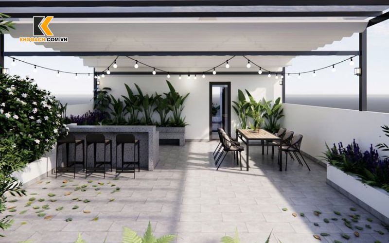 Gạch lát sân thượng chống thấm là gì?