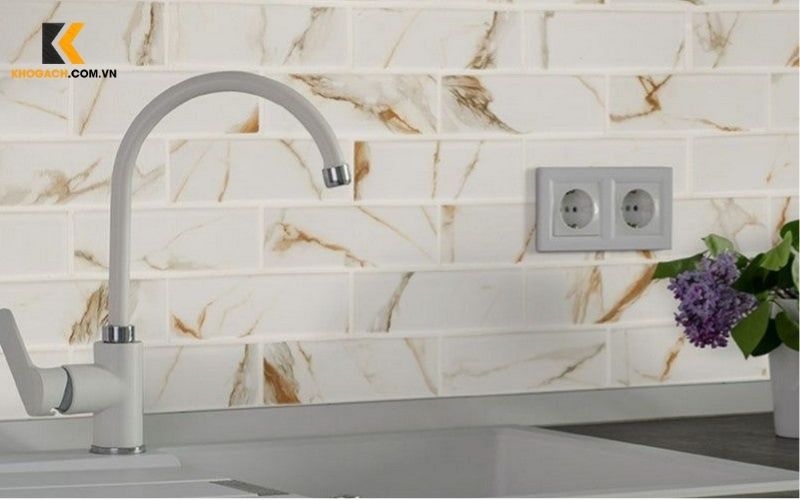 Gạch mosaic mix họa tiết trang trí