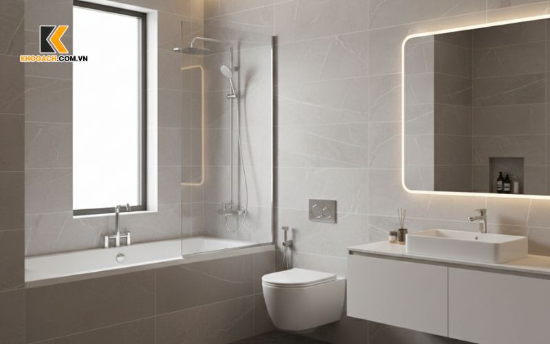 Gạch 40x80 ốp tường phòng tắm – nhà vệ sinh
