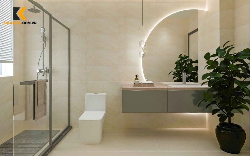 Gạch 30x60 bề mặt bóng và bề mặt mờ