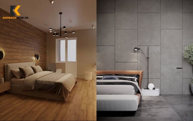 So sánh phòng ngủ nên lát gạch hay sàn gỗ theo từng tiêu chí